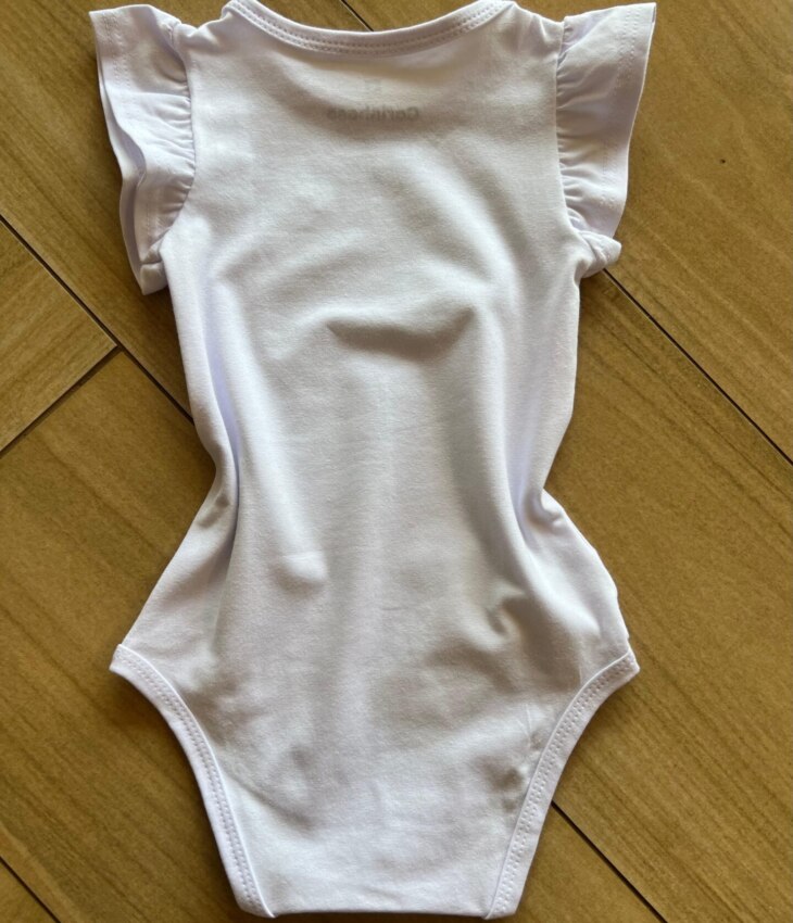 fernandaramoskids com br Body Infantil Feminino Básico Manga Curta Branco2