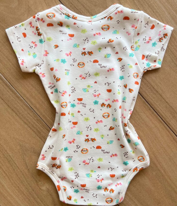 fernandaramoskids com br Body Infantil Feminino Básico Manga Curta em Suedine Off White2