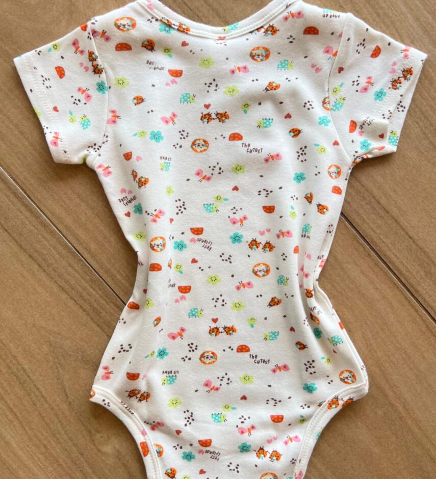 fernandaramoskids com br Body Infantil Feminino Básico Manga Curta em Suedine Off White2