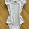 Body Infantil Feminino Detalhe na Manga Branco Fernanda Ramos Kids