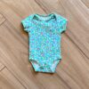 Body Infantil Feminino Manga Curta Estampa Oncinha Verde Fernamda Ramos Kids