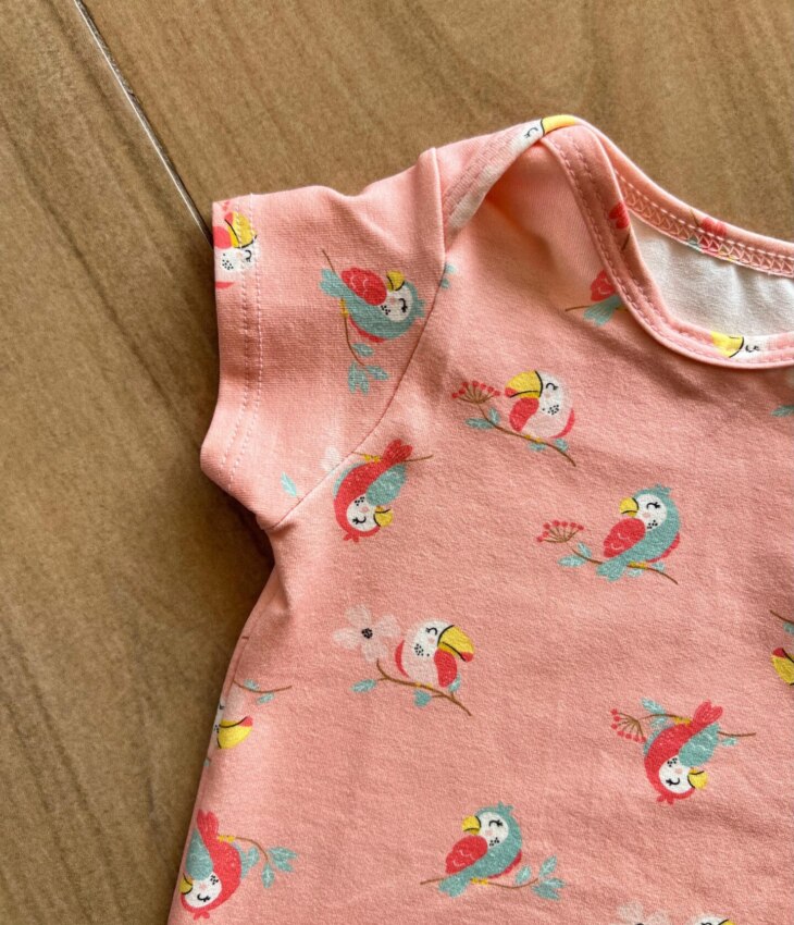 fernandaramoskids com br Body Infantil Feminino Manga Curta Estampa Tucano 1