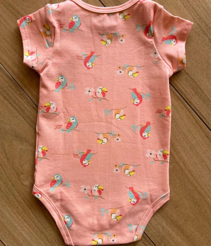 fernandaramoskids com br Body Infantil Feminino Manga Curta Estampa Tucano 2