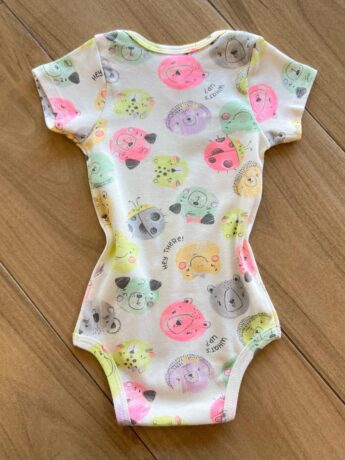 Body Infantil Feminino Manga Curta What´s Up Off White Fernanda Ramos Kids