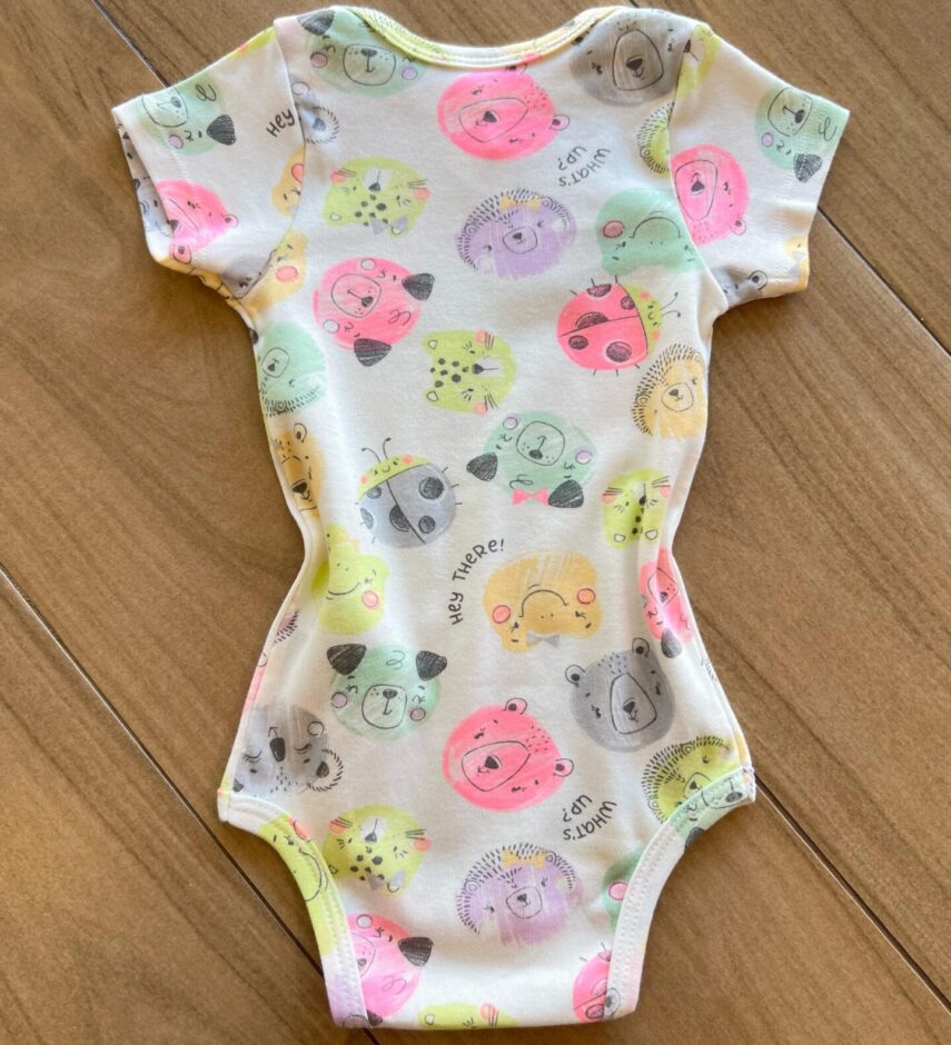 Body Infantil Feminino Manga Curta What´s Up Off White Fernanda Ramos Kids