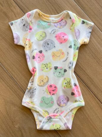 Body Infantil Feminino Manga Curta What´s Up Off White Fernanda Ramos Kids