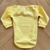 fernandaramoskids com br Body Infantil Feminino Manga Longa com Fecho Amarelo2