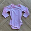 Body Infantil Feminino Manga Longa Rosa Bebê Fernanda Ramos Kids
