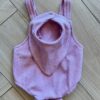 Body Infantil Feminino Romper e Babador em Favo Rose Fernanda ramos kids