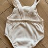 fernandaramoskids com br Body Infantil Feminino Romper e Babador em Favo Bege 1