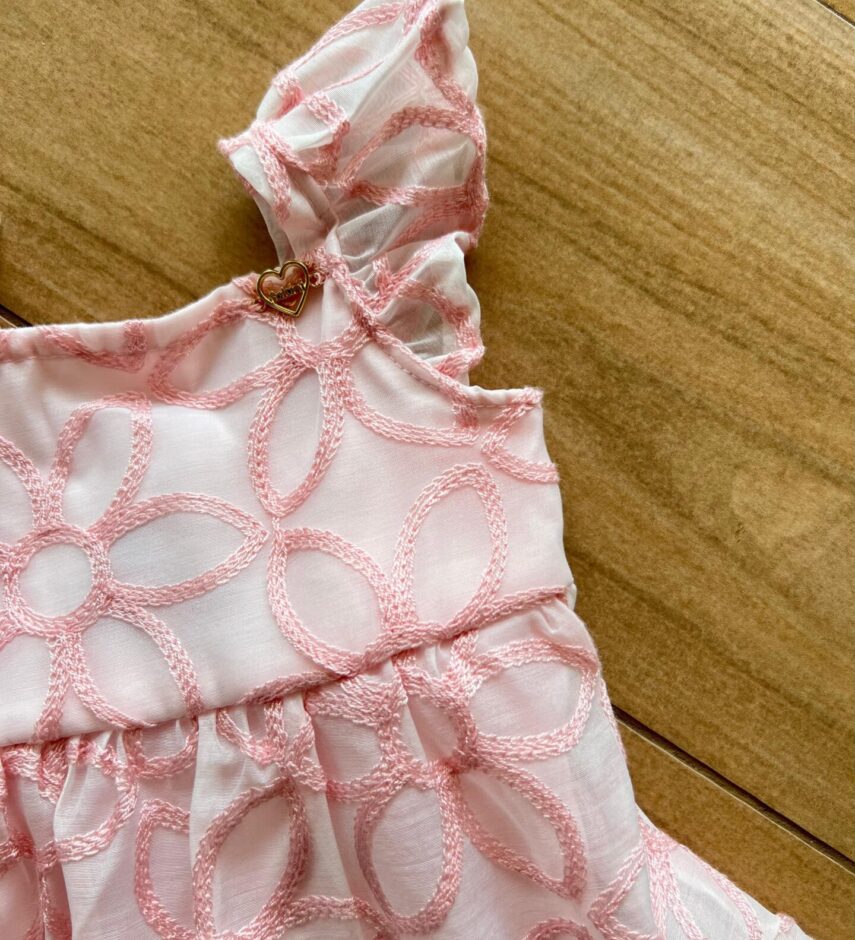 fernandaramoskids com br Body Infantil Feminino Rosa Bebe com Babado Alça 1