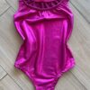 Body Infantil Feminino sem Fecho Metalizado Pink Fernanda Ramos Kids