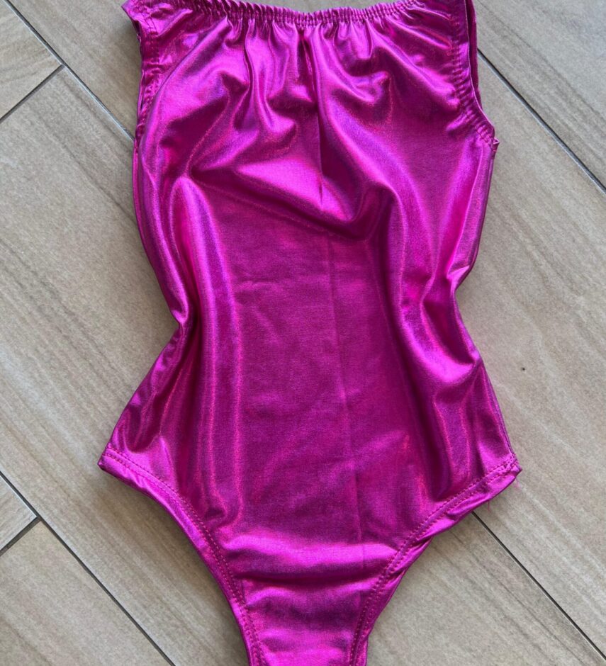 fernandaramoskids com br Body Infantil Feminino sem Fecho Metalizado Pink2