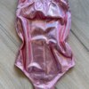 Body Infantil Feminino sem Fecho Metalizado Rose Fernanda Ramos Kids