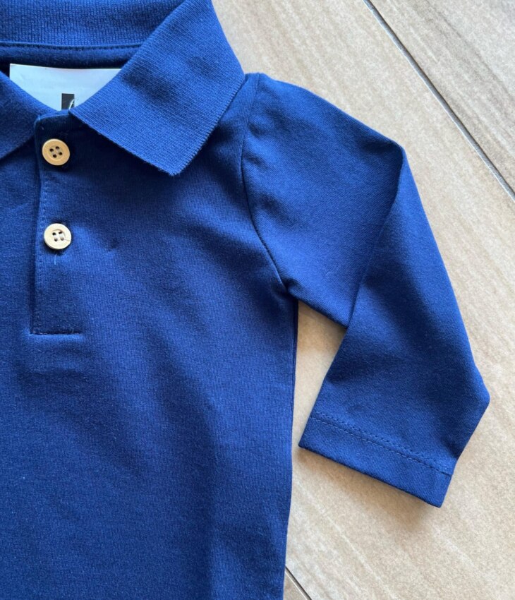 fernandaramoskids com br Body Infantil Maculino Gola e Manga Longa Azul Marinho1