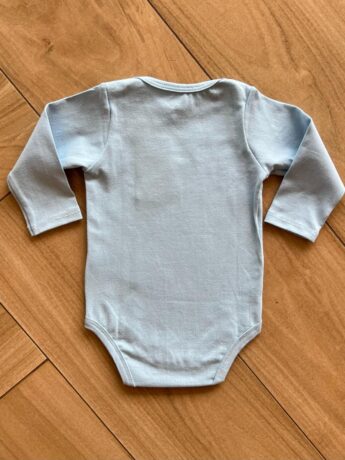 Body Infantil Maculino Manga Longa Azul Bebê da Fernanda Ramos Kids