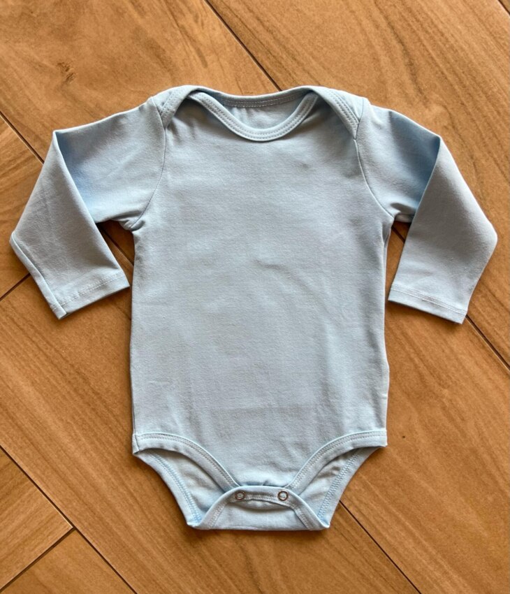 Body Infantil Maculino Manga Longa Azul Bebê Fernanda Ramos Kids