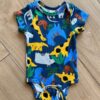 Body Infantil Manga Curta Suedine Dino Fernanda ramos kids