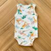 Body Infantil Masculino Masem Manga Suedine Estampa Animal Fernanda Ramos Kids