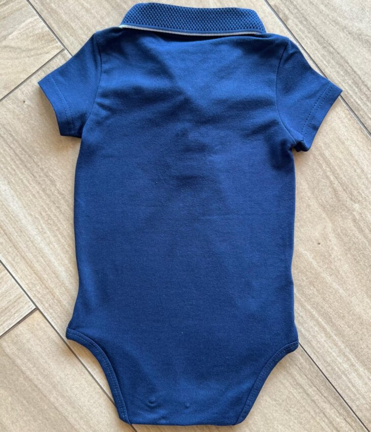 fernandaramoskids com br Body Infantil Masculino Polo Manga Curta Azul Escuro2