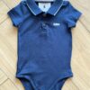 Body Infantil Masculino Polo Manga Curta Azul Marinho com Detalhes Fernanda Ramos Kids