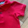 fernandaramoskids com br Body Infantil Masculino Polo Manga Curta em Suedine Vermelho 1