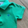 fernandaramoskids com br Body Infantil Masculino Polo Manga Curta Verde Kelly1