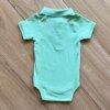 fernandaramoskids com br Body Infantil Polo Manga Curta Verde com Botões 2