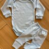 fernandaramoskids com br Body Infantil Unissex com Fecho Azul Claro1