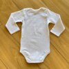 Body Infantil Unissex Manga Longa com Fecho Branco Fernanda Ramos Kids