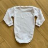Body Infantil Unissex Manga Longa com Fecho e Punho Branco Fernanda Ramos Kids