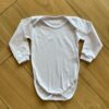 Body Infantil Unissex Manga Longa com Fecho e Punho Branco Fernanda Ramos Kids