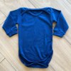 Body Infantil Unissex Manga Longa sem Fecho Azul Fernanda Ramos Kids
