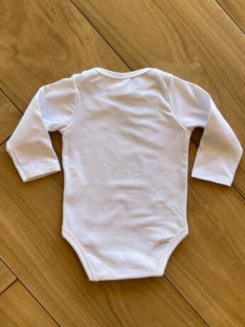 Body Infantil Unissex Térmico com Fecho Branco Fernanda Ramos Kids