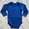 Body Infantil Unissex Térmico Manga Longa com Fecho Azul Fernanda Ramos Kids