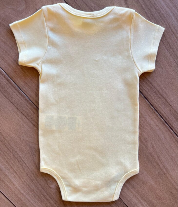 fernandaramoskids com br Body Infantil UnissexBásico Manga Curta Amarelo Melão2
