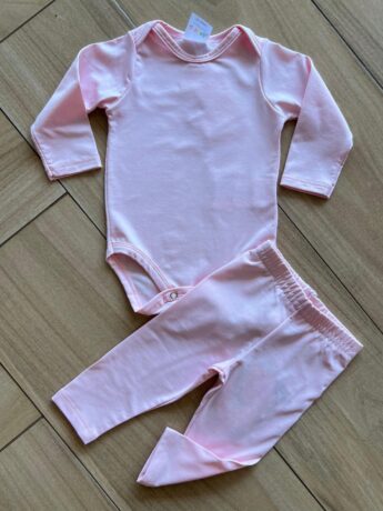 Calça Feminina Infantil Térmica Rosa Bebê Fernanda Ramos Kids