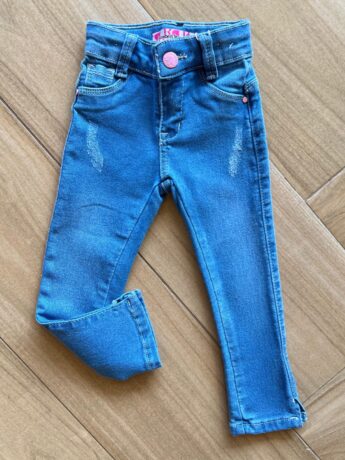 Calça Feminina Jeans Infantil Regulagem no Cós Fernanda Ramos Kids