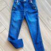 Calça Feminina Jeans Lavagem Media com Apliques Fernanda Ramos Kids