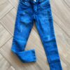 Calça Feminina Jeans Lavagem Media com Detalhe Destroyed Fernanda Ramos Kids