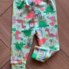 Calça Infantil Feminina em Suedine Estampa Dinossauros Verde Fernanda Ramos Kids