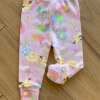 Calça Infantil Feminina em Suedine Estampa Lilás Fernanda Ramos Kids