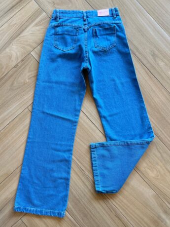 Calça Juvenil Feminina Jeans Claro Wide Leg Fernanda Ramos Kids