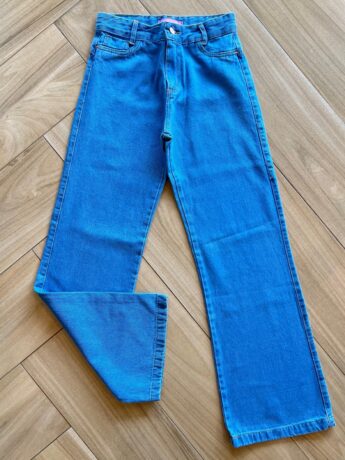 Calça Juvenil Feminina Jeans Claro Wide Leg Fernanda Ramos Kids