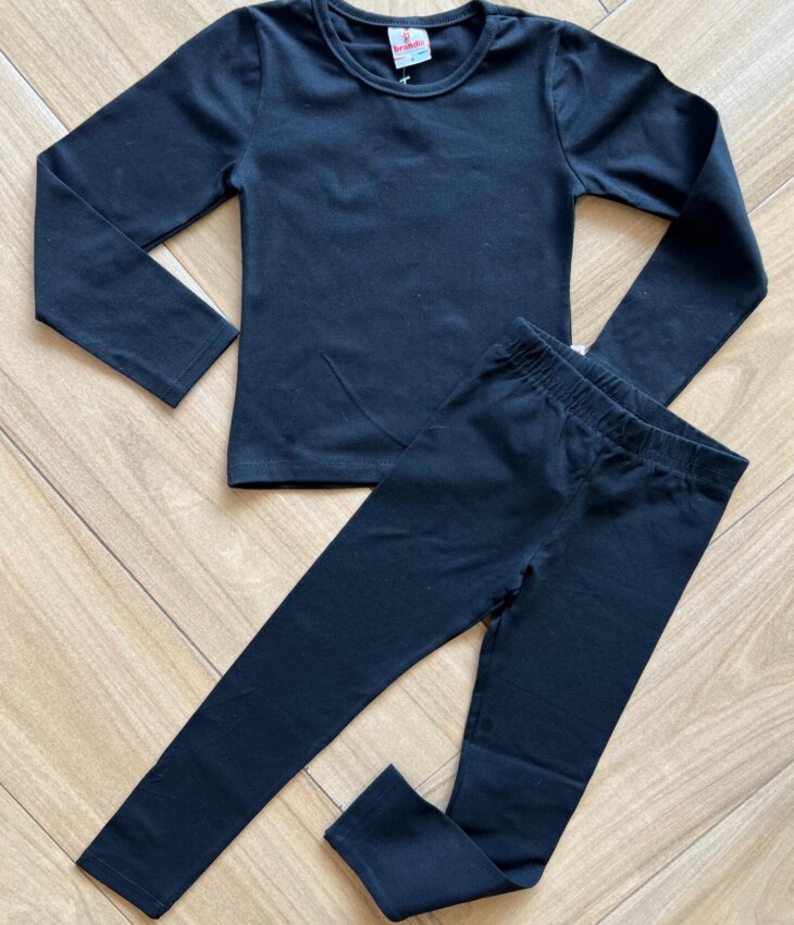 fernandaramoskids com br Calça Legging Feminina Infantil Preta1