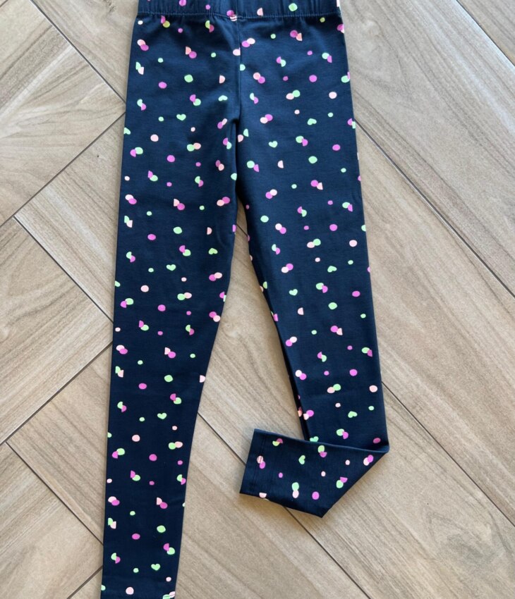 Calça Legging Infantil Feminina Básica Estampa Bolinhas Fernanda Ramos Kids