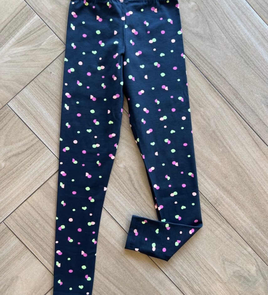 Calça Legging Infantil Feminina Básica Estampa Bolinhas Fernanda Ramos Kids