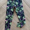 Calça Legging Infantil Feminina Básica Estampa Hey Girl Preta Fernanda Ramos Kids