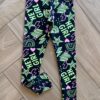 Calça Legging Infantil Feminina Básica Estampa Hey Girl Preta Fernanda Ramos Kids