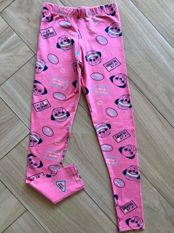 Calça Legging Infantil Feminina Estampa Fundo Cachorro Fernanda ramos kids